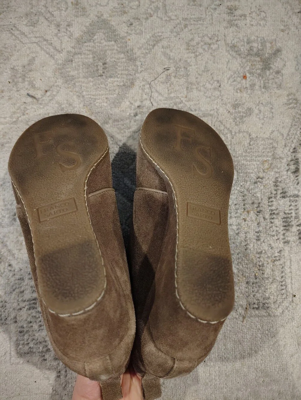 Franco Sarto Brown Suede Chukka Boots